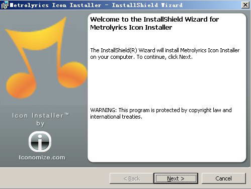 Metrolyrics Desktop Icon Installer