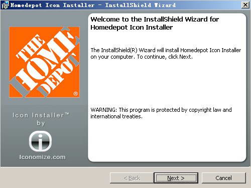 Homedepot Desktop Icon Installer