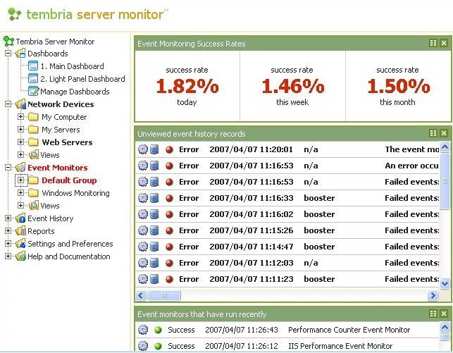 Tembria Server Monitor