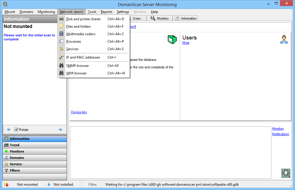 DomainScan Server Monitoring