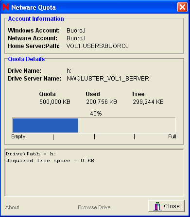 Netware Quota