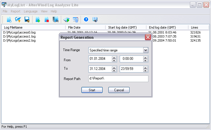 AlterWind Log Analyzer Lite