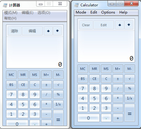 Windows 7 计算器