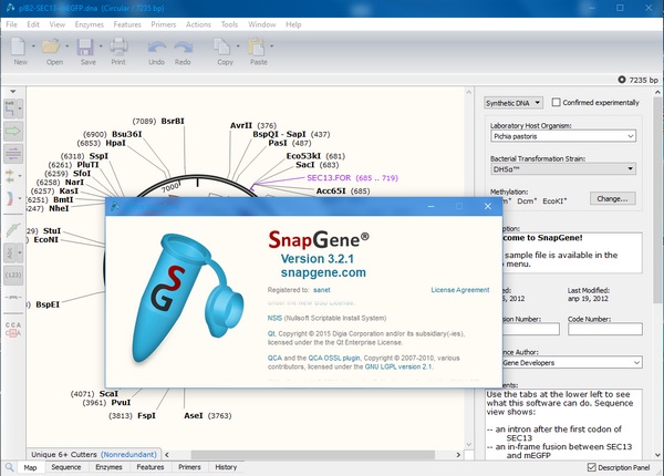 GSL Biotech SnapGene