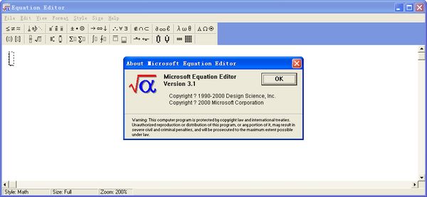 Equation Editor数学公式编辑器