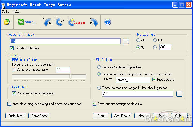 Erginsoft Batch Image Rotate