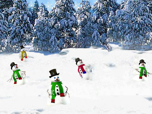 3D Dancing Snowmen