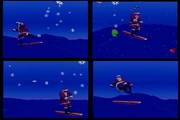 3D Surfing Santa