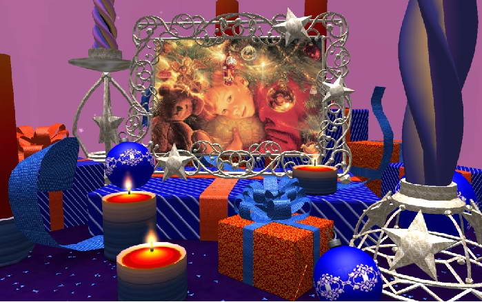 Chistmas 3D Candles