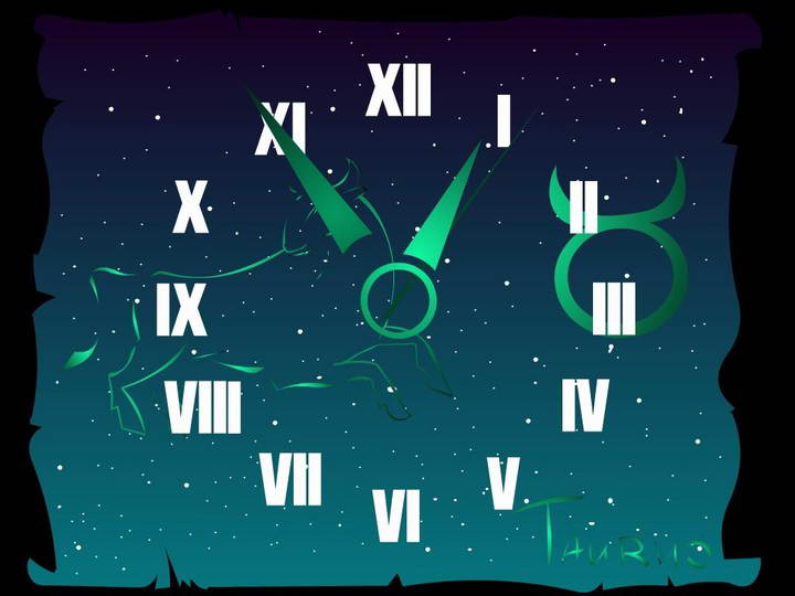 Taurus Zodiac Clock ScreenSaver