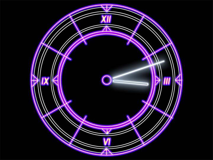 Luminescent Clock Screensaver