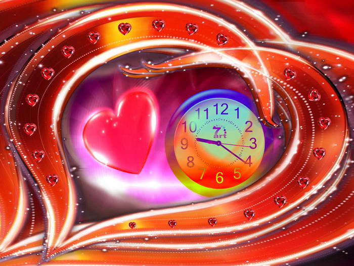 7art Love Dance Clock ScreenSaver