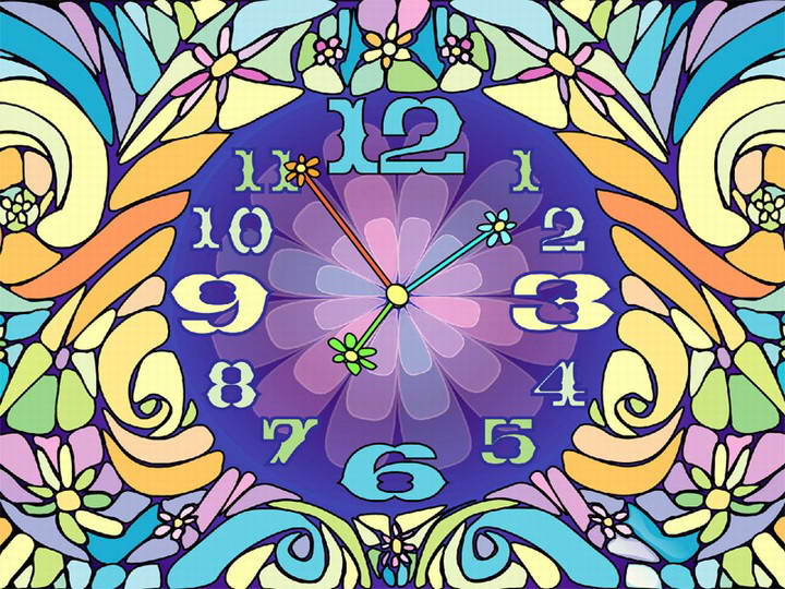 Blossom Clock ScreenSaver