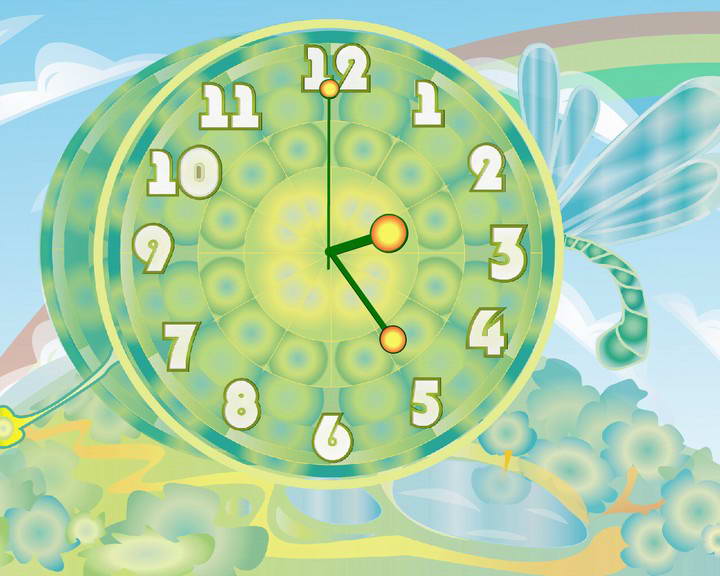 Dragon-fly Clock ScreenSaver