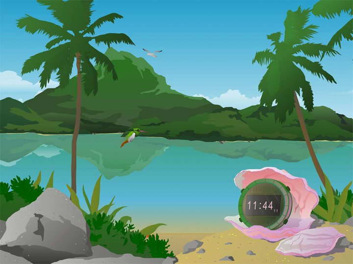 Pearl Clock ScreenSaver