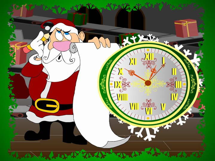 Santa Claus Clock ScreenSaver