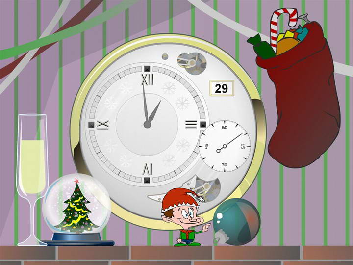 Xmas Clock ScreenSaver