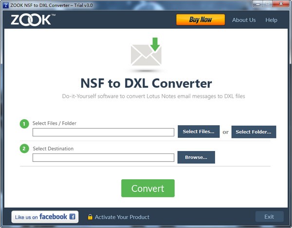 ZOOK NSF to DXL Converter