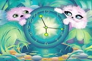 Alien Pets Clock ScreenSaver