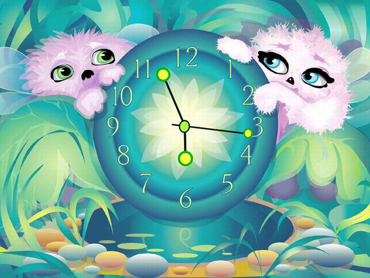 Alien Pets Clock ScreenSaver for MAC