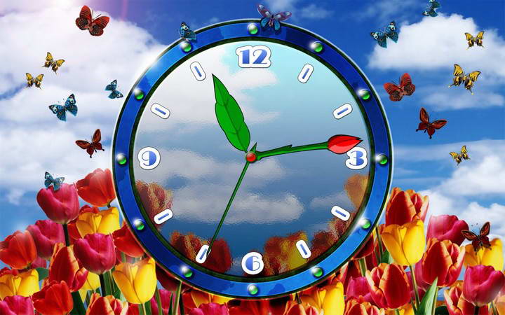 Tulip Clock ScreenSaver