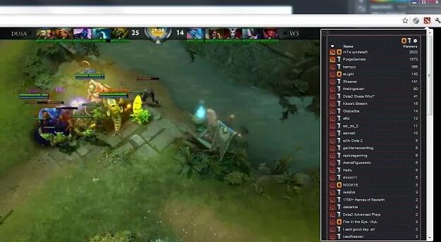 Dota 2 Stream Browser