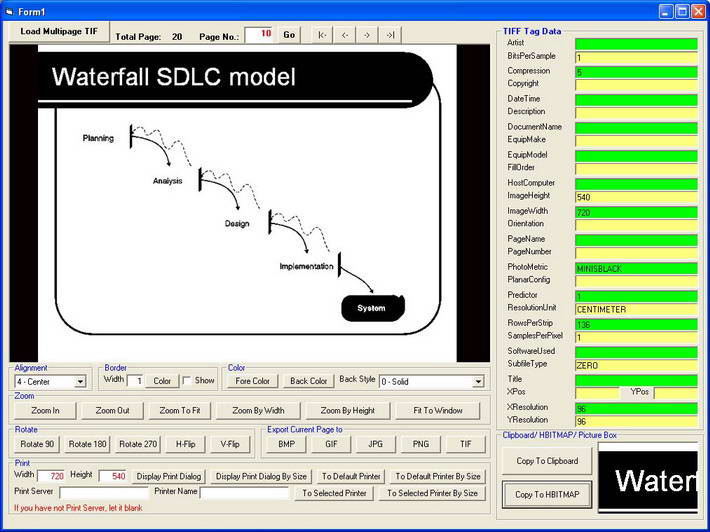 X360 Multi-page Tiff Viewer ActiveX Control