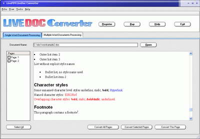 LiveDoc Converter