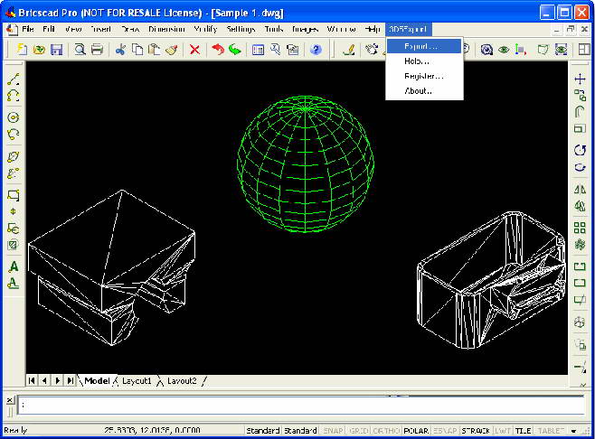 3DS Export for Bricscad