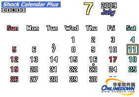 Shock Calendar Plus