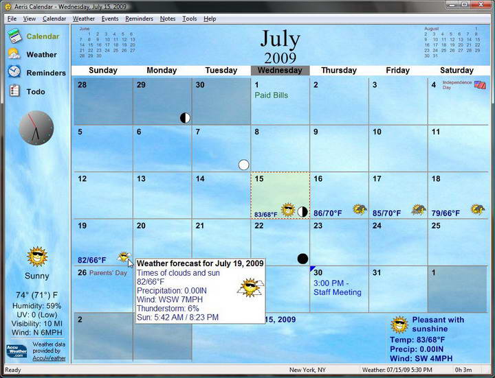 Aeris Calendar