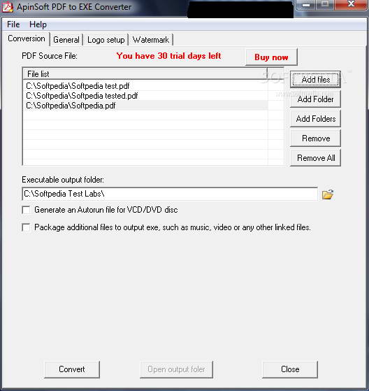 ApinSoft PDF to EXE Converter