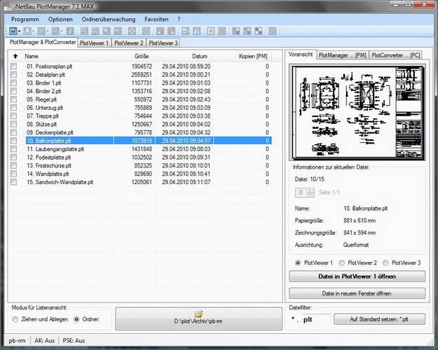 iNetBau PlotManager