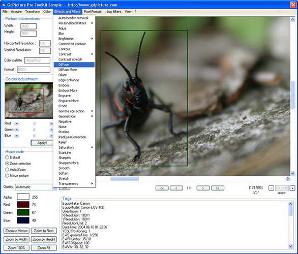 Active Image Processing Component