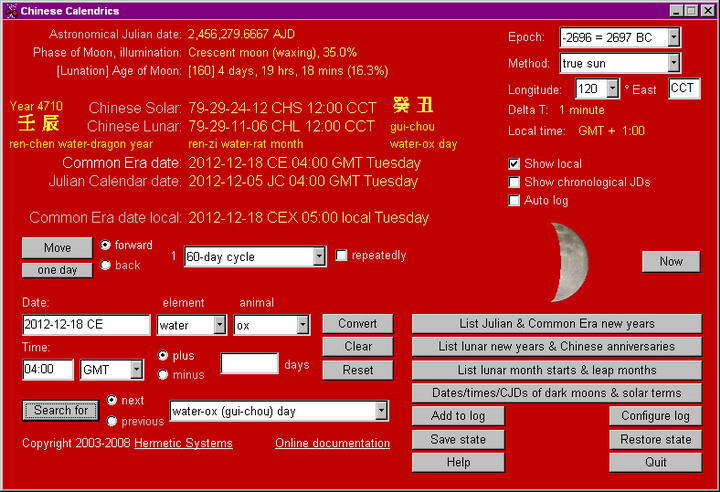 Chinese Calendrics