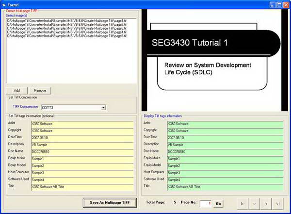 X360 Multi-page Tiff Converter OCX