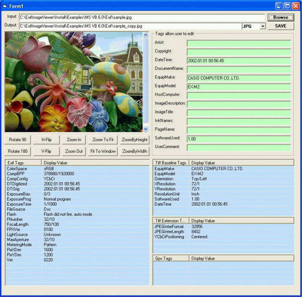 GOGO Exif Image Viewer ActiveX Control