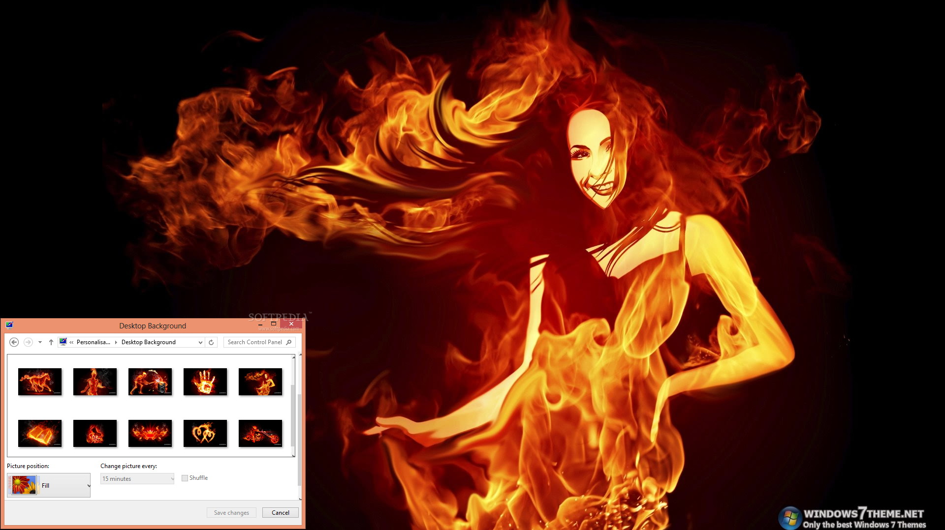 Fiery Art Windows 7 Theme