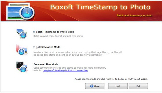 Boxoft Batch TimeStamp to Photo