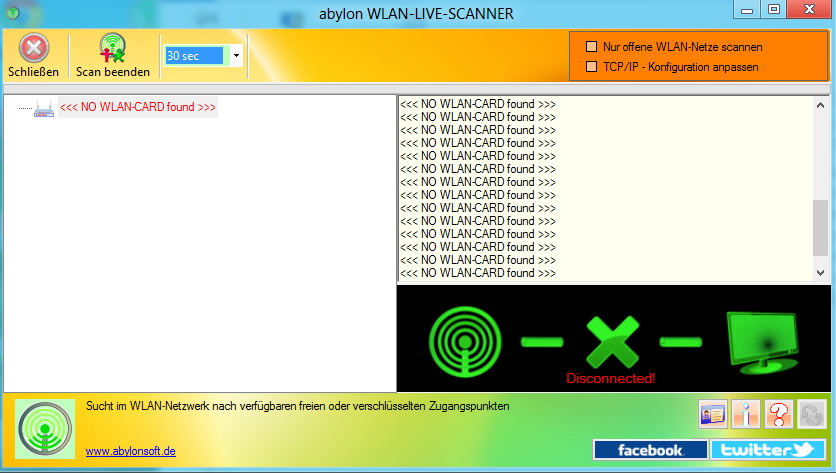 abylon WLAN-LIVE-SCANNER