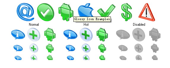 3D Glossy Icons