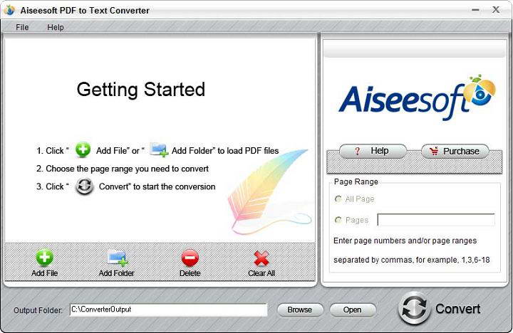 Aiseesoft PDF to Text Converter