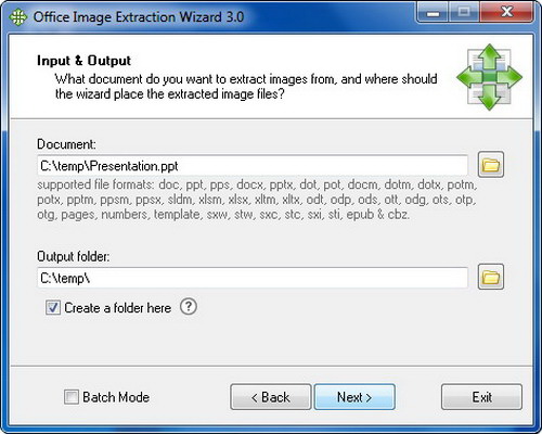 Office Image Extraction Wizard portable