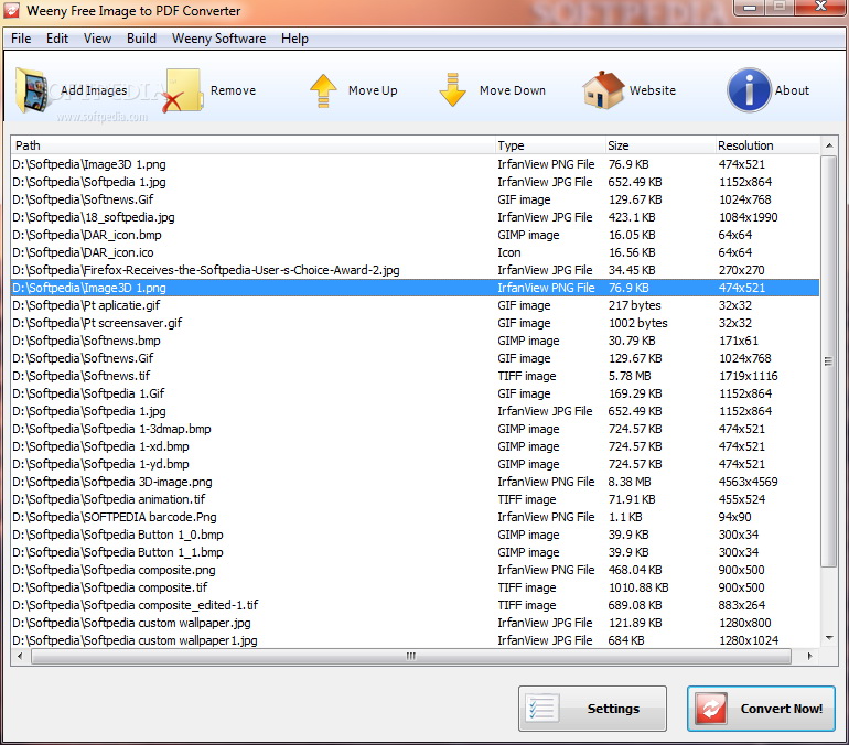 Weeny Free Image to PDF Converter