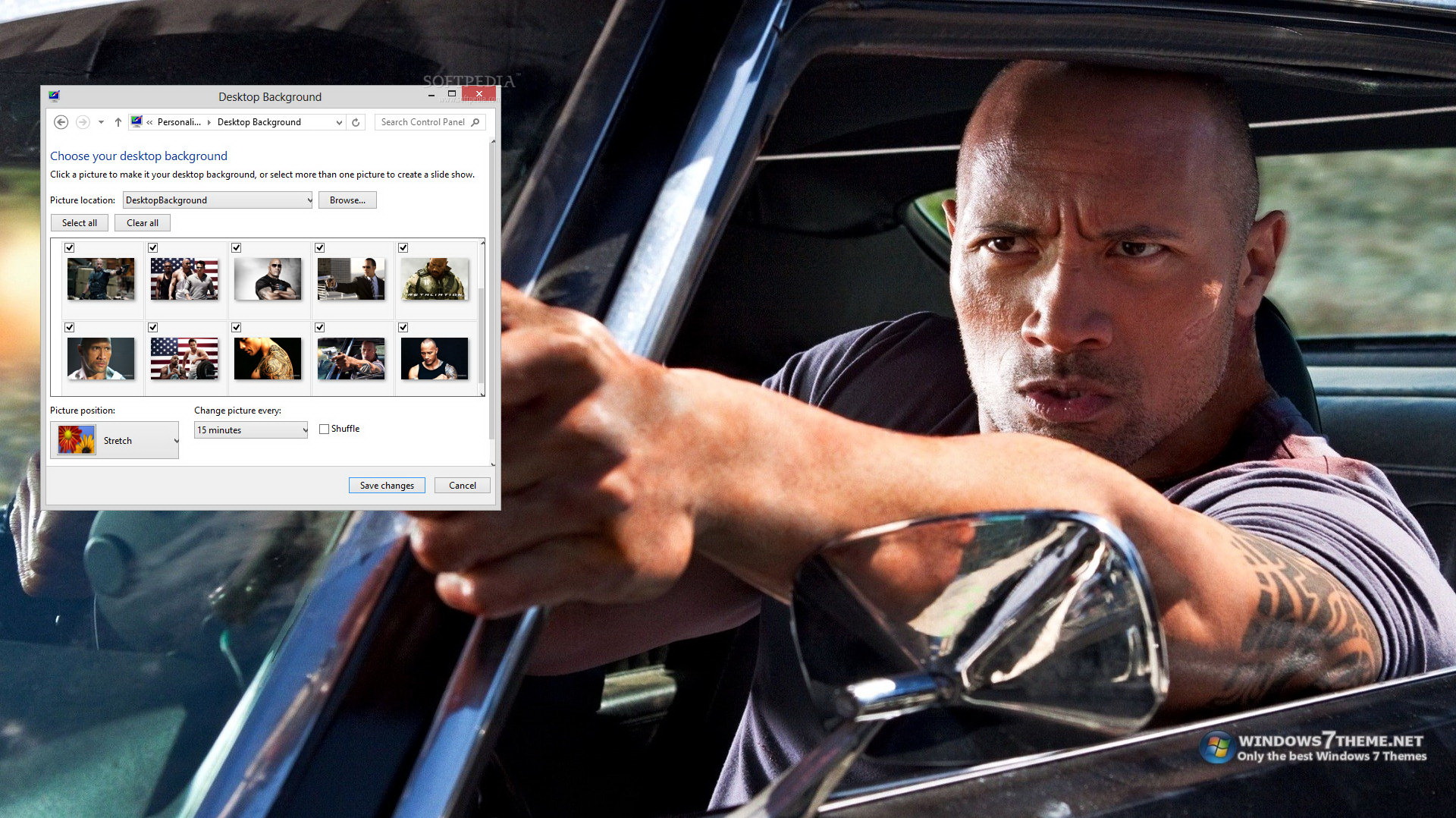 Dwayne Johnson Windows 7 Theme