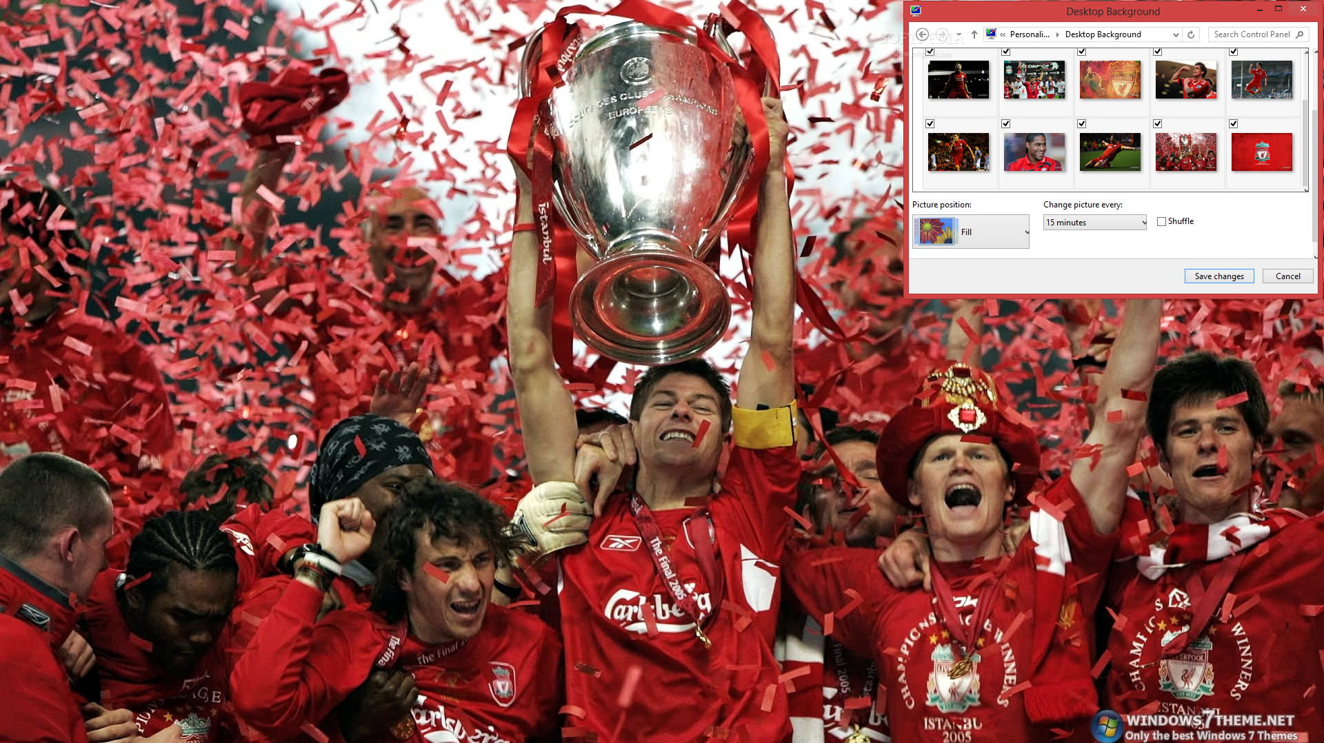 Liverpool FC Windows 7 Theme