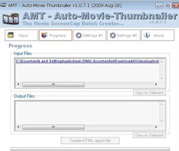 Auto Movie Thumbnailer