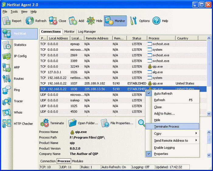 Netstat Agent