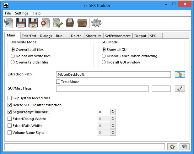 7z SFX Builder