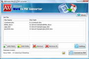 AWinware Word to PDF Converter